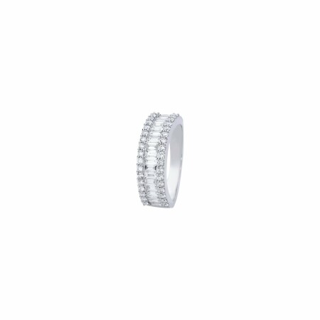 Bague New Crown en or blanc et diamants